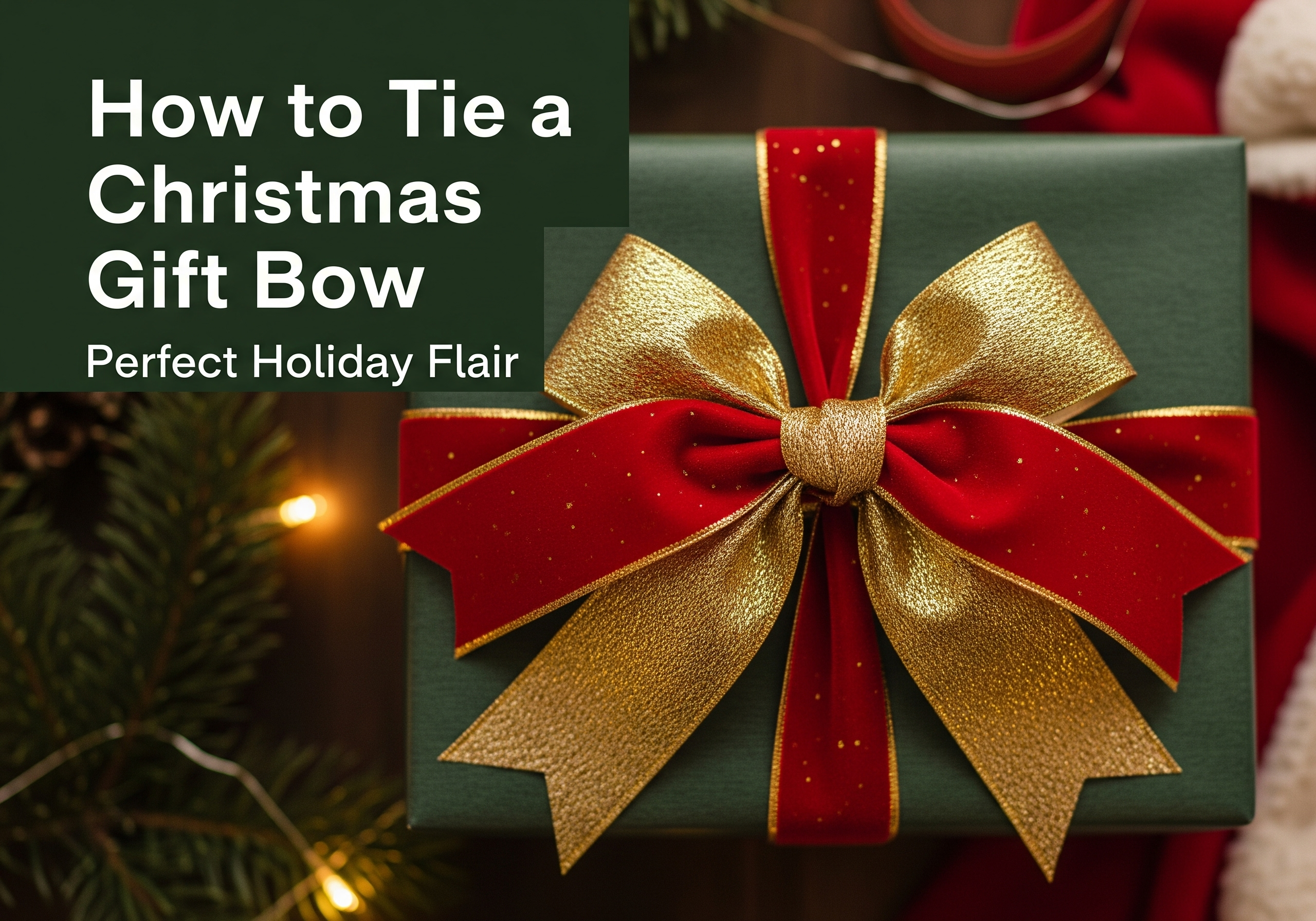 How to Tie a Christmas Gift Bow: Perfect Holiday Flair