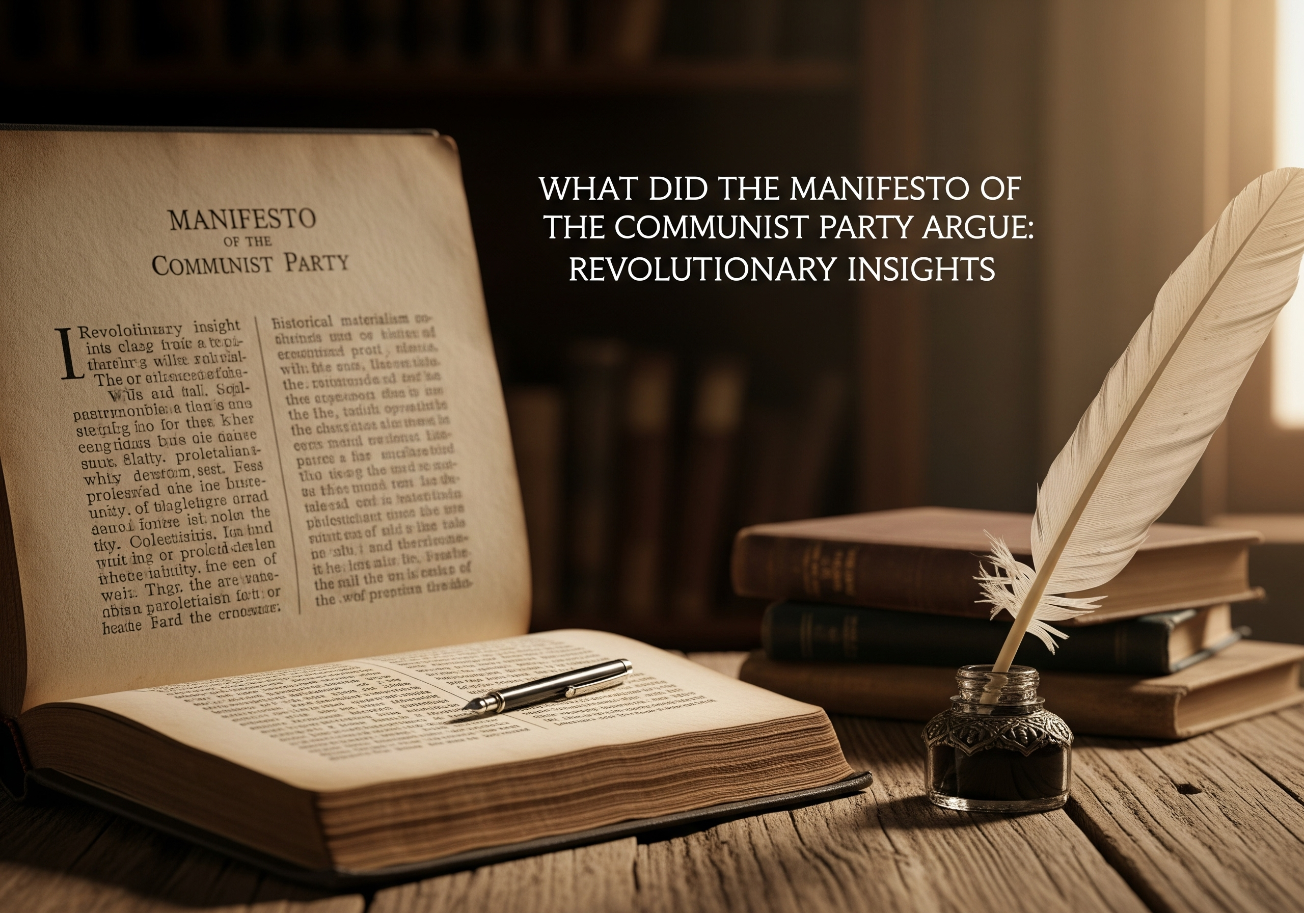 What Did the Manifesto of the Communist Party Argue: Revolutionary Insights