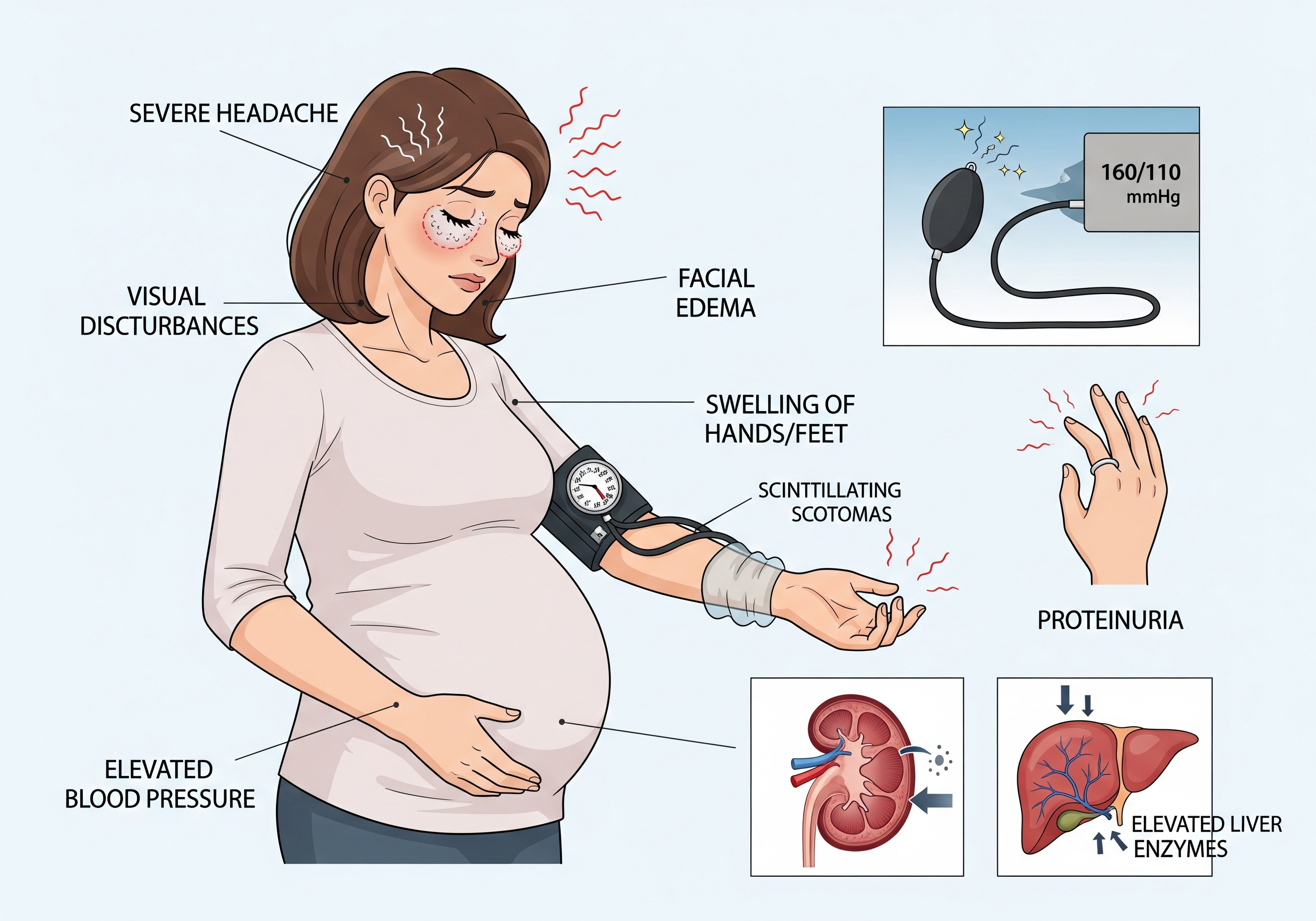 Which is a Clinical Manifestation of Worsening Preeclampsia: Key Symptoms Revealed