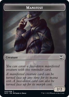Are Manifested Cards Tokens