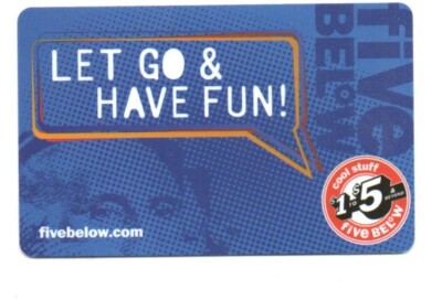 Does Five below Have Gift Cards