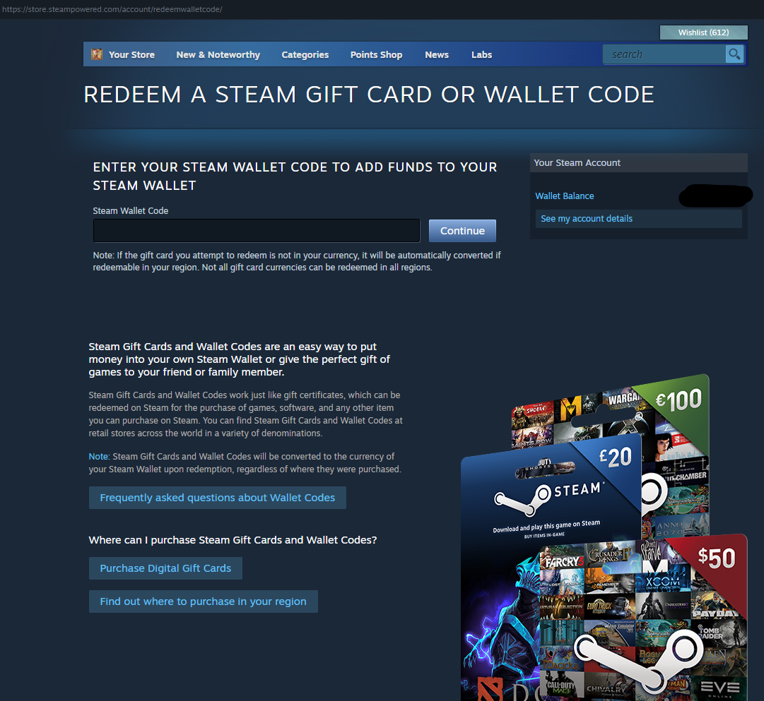 How to Add Gift Card to Steam