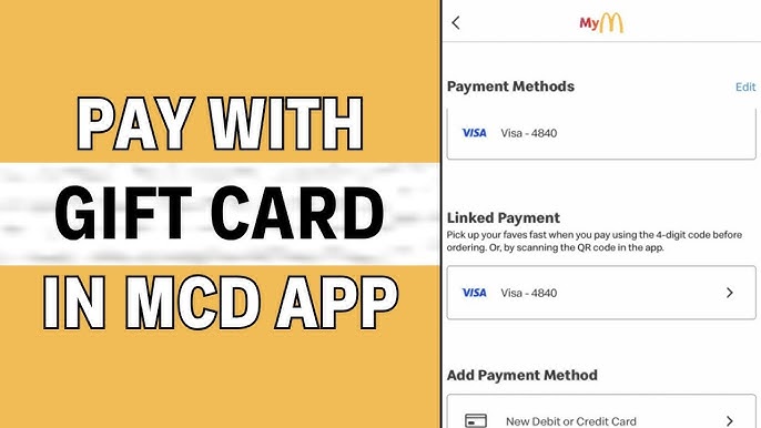 How to Add Mcdonald'S Gift Card to App