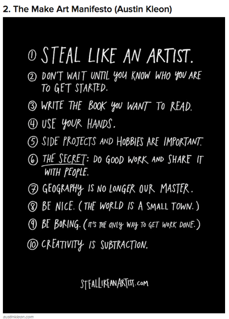 How to Make a Manifesto