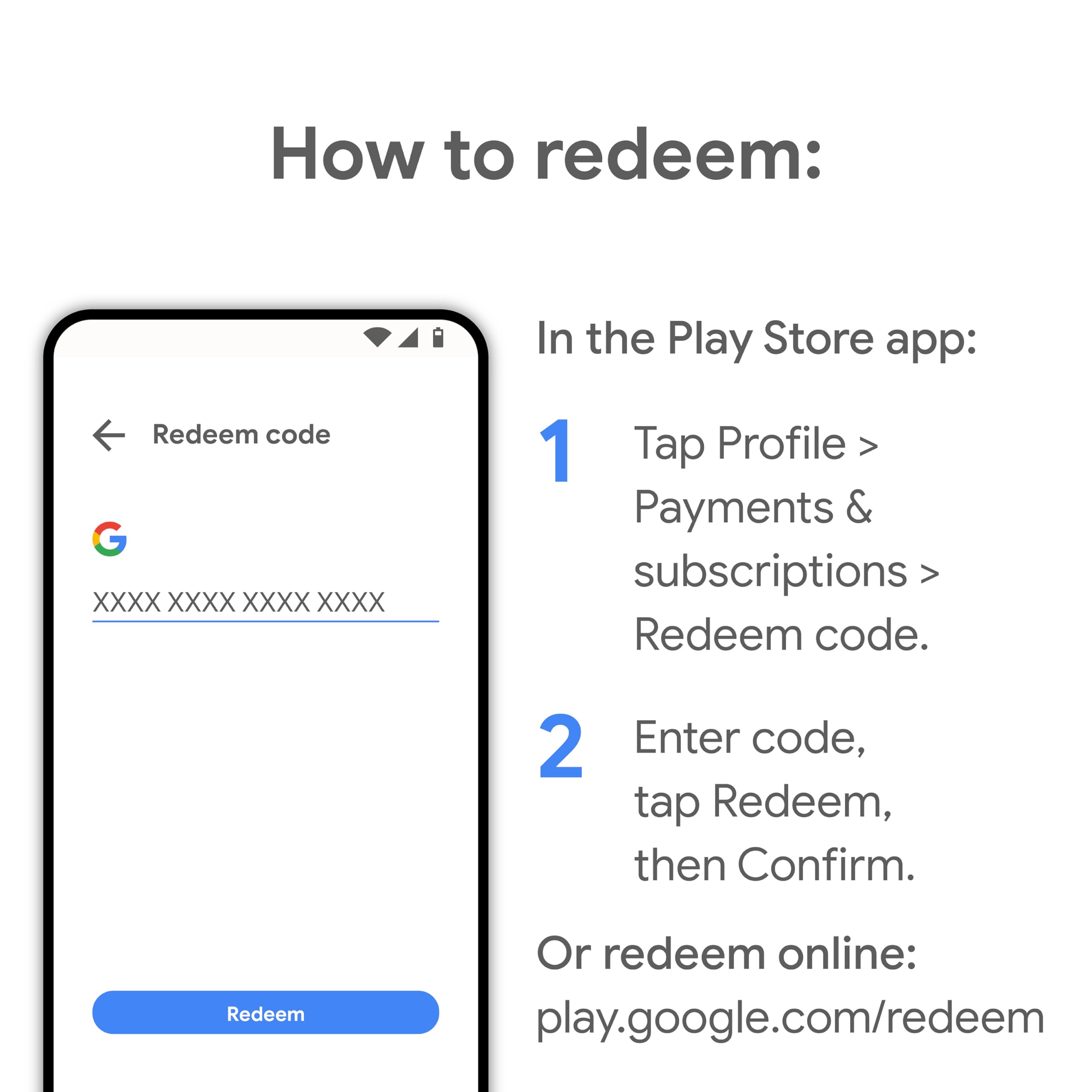 How to Redeem Google Play Gift Card