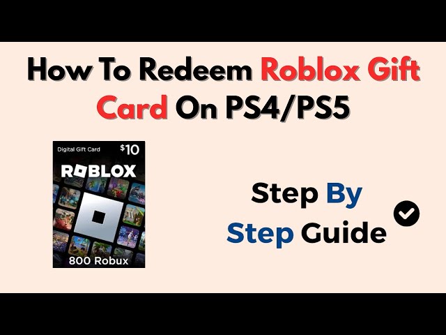 How to Use a Gift Card on Roblox