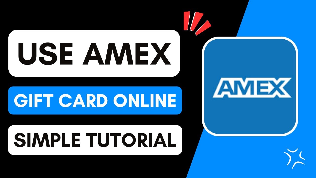 How to Use Amex Gift Card Online