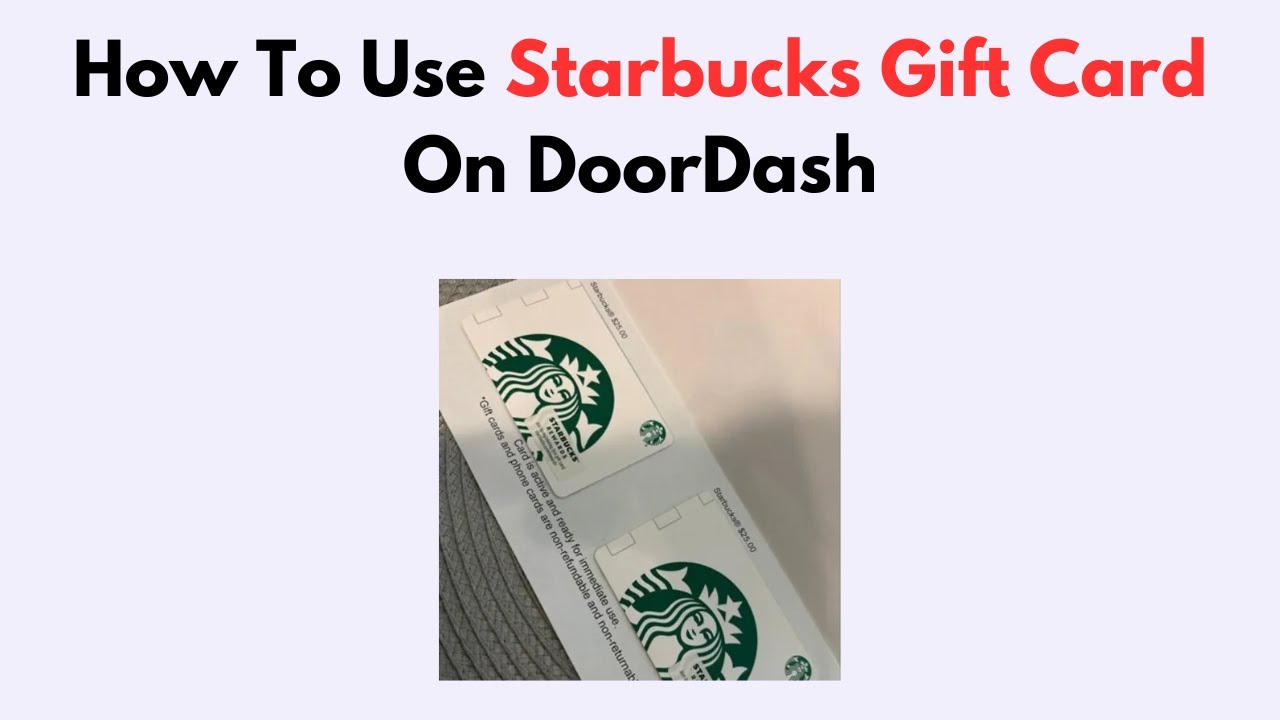 How to Use Starbucks Gift Card