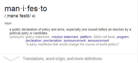 What is the Definition of Manifesto: Unveiling Its Essence
