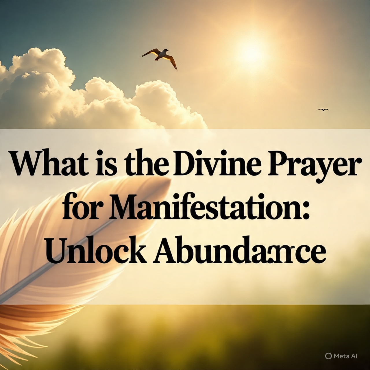 What is the Divine Prayer for Manifestation: Unlock Abundance