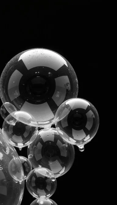 air bubbles in glass
