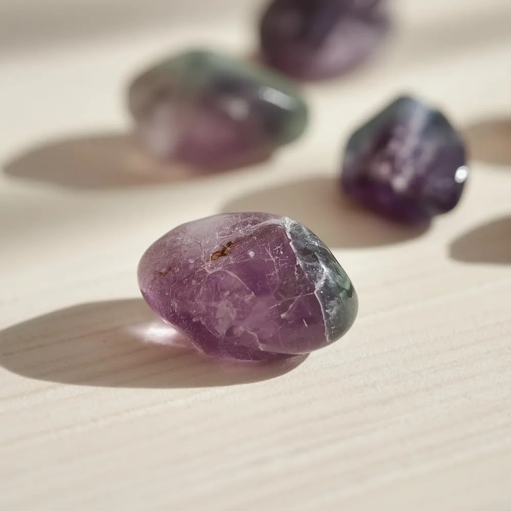 can blue calcite and fluorite be combined for calm study focus