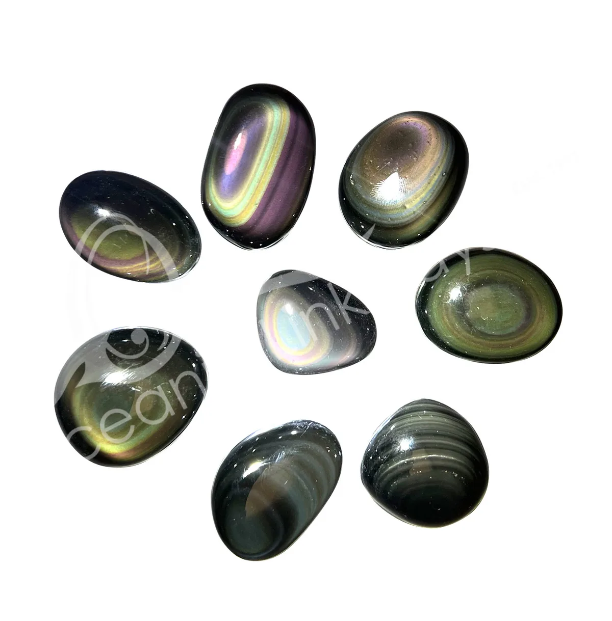 can rainbow obsidian and black obsidian be cleansed the same way