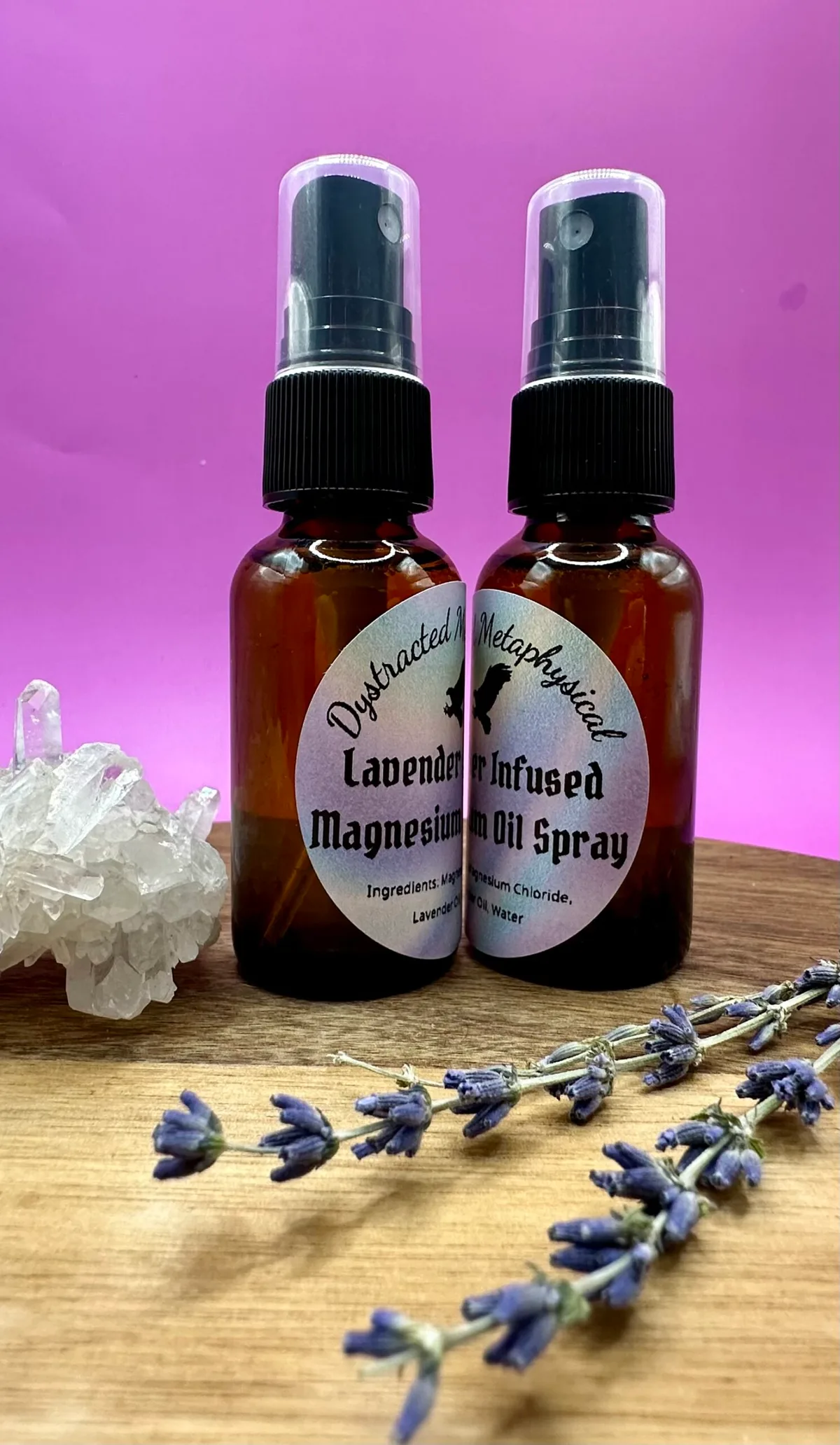 can you cleanse crystals with lavender essential oil spray