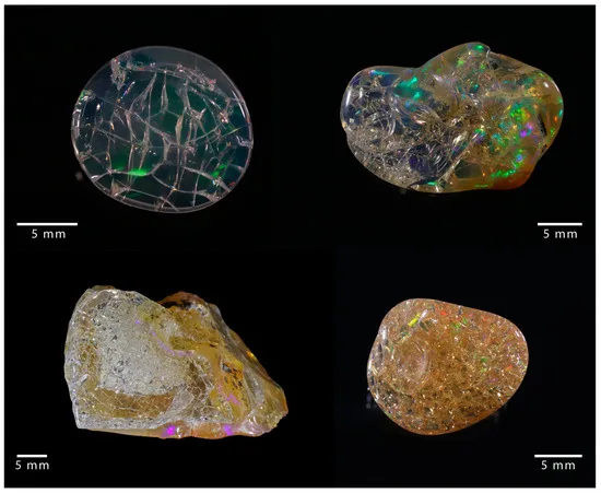crazing dehydration micro-fractures