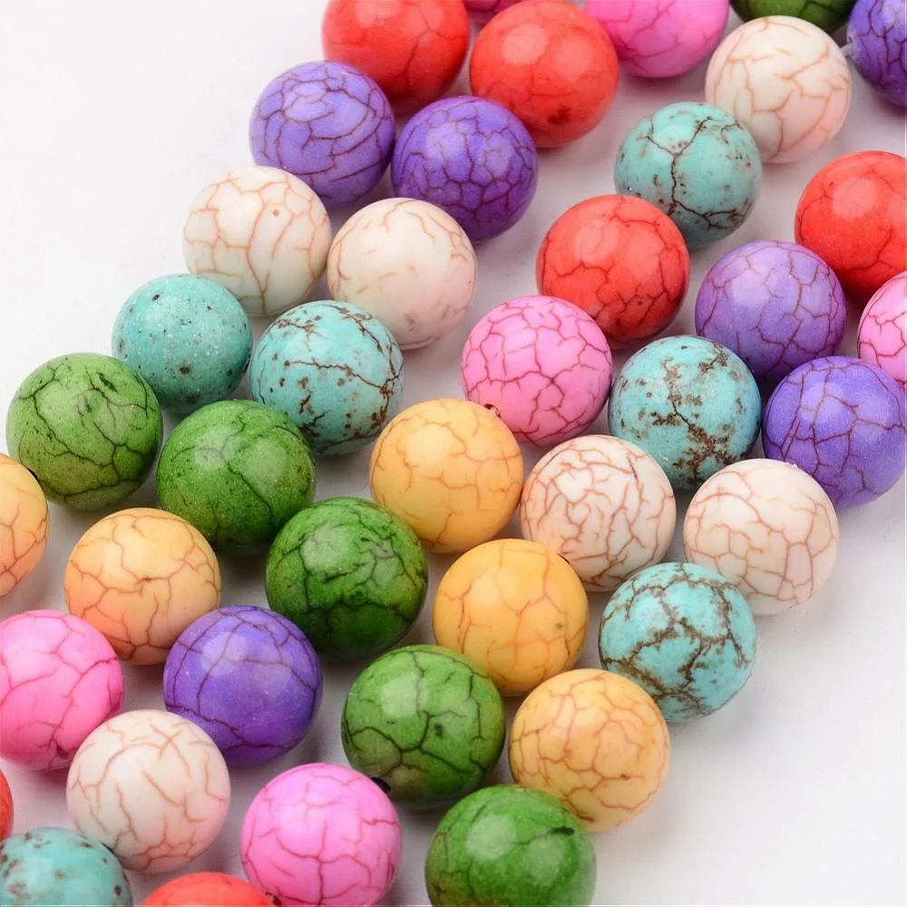 dyed howlite imitation gemstone