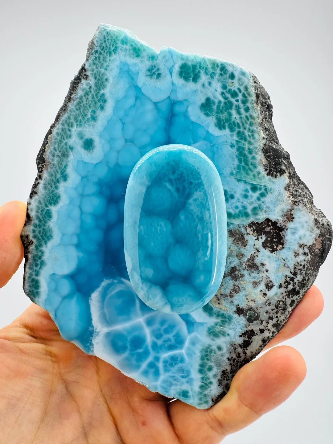 Fake vs Real Larimar: The Turtle Back Pattern Test