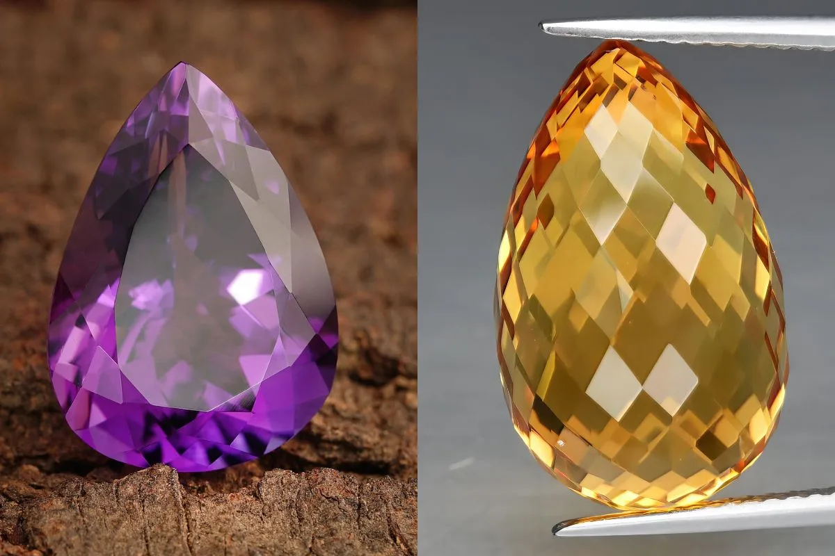 how to spot fake citrine heat treated amethyst color test