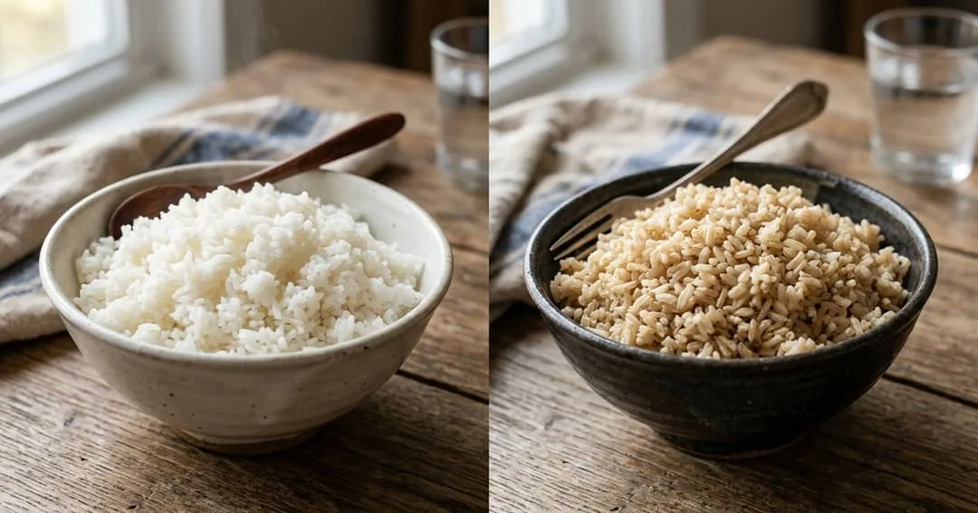 moldy rice vs clean rice