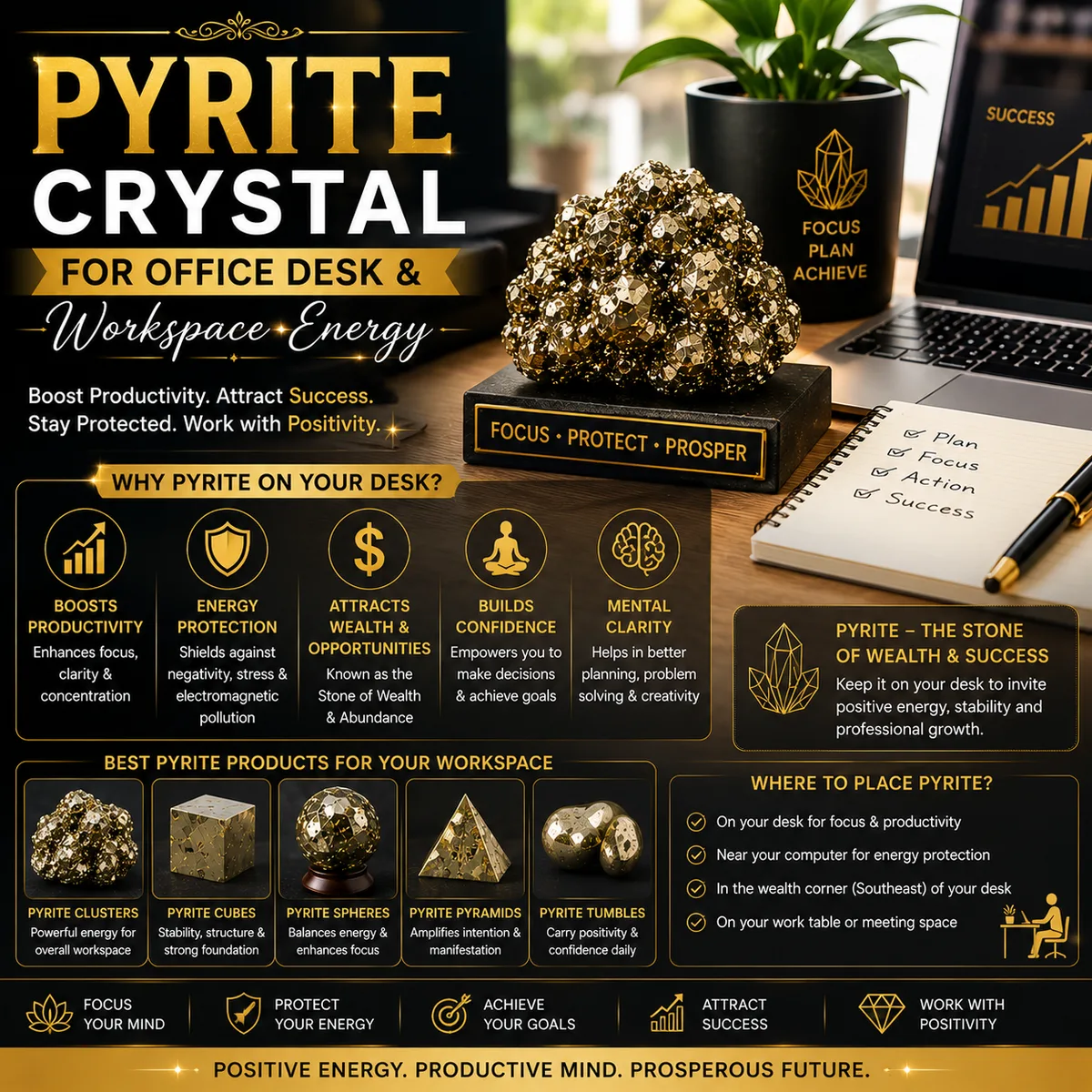Best Pyrite Desk Placement for Career Promotion Success